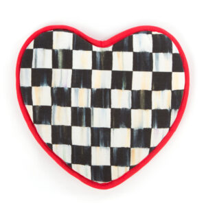 Courtly Check Heart Pot Holder