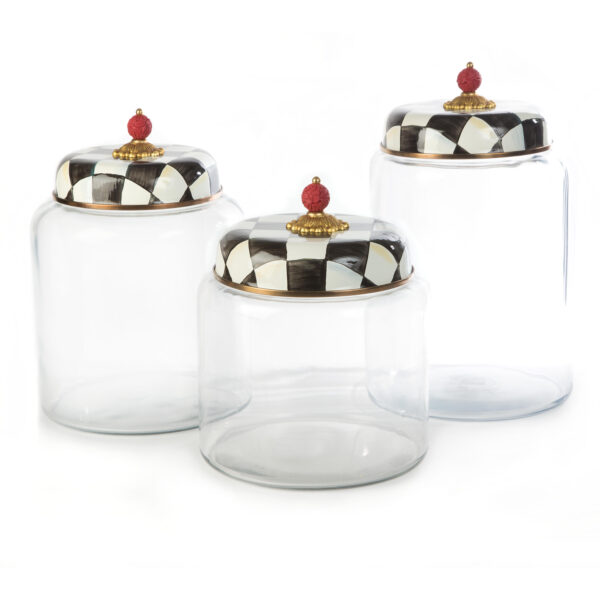 Courtly Check Big, Bigger & Biggest Storage Canisters