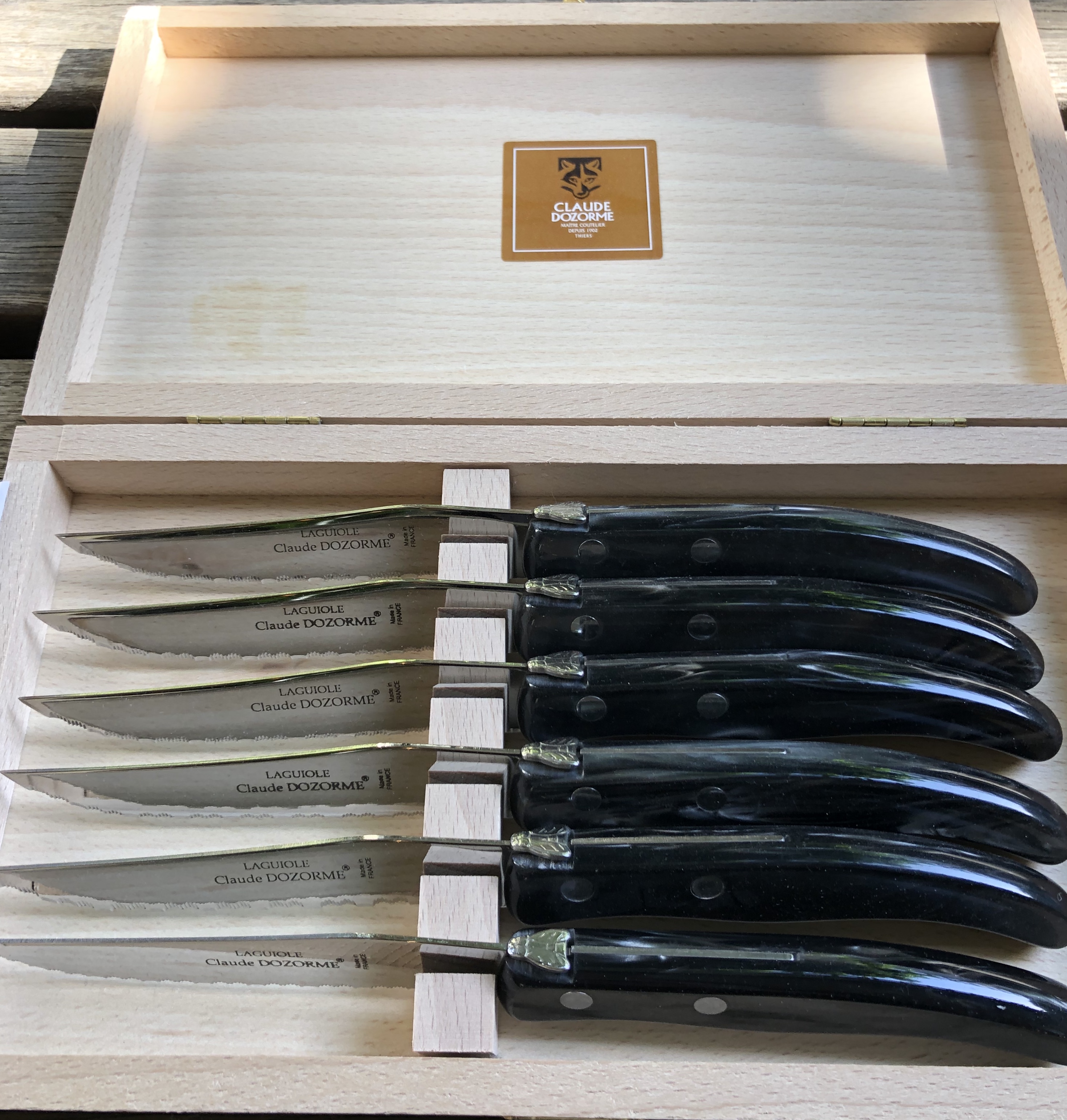 Steak Knives, Set of 6- Dark Grey - Cornelia Park